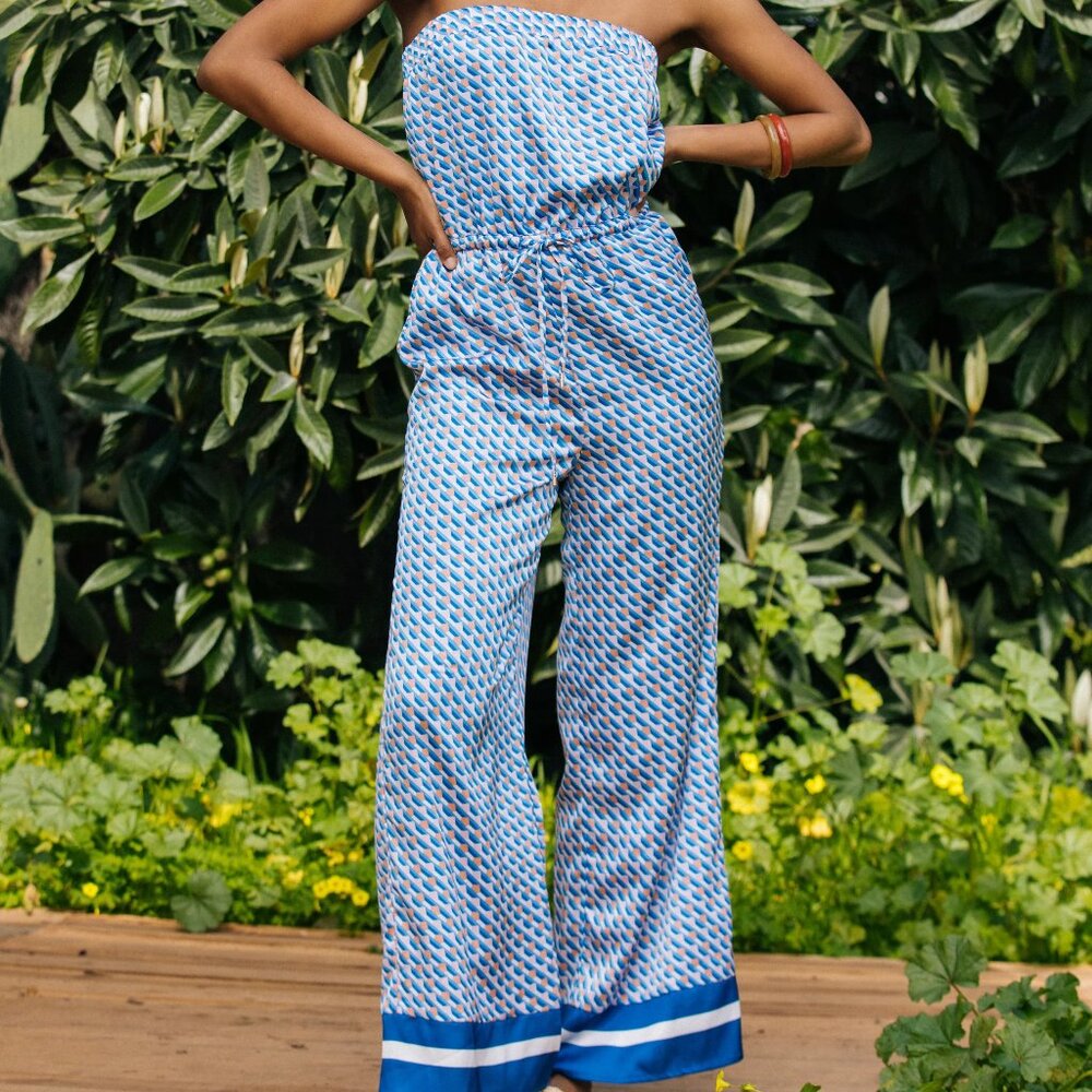 Livia Bandana Print Jumpsuit
